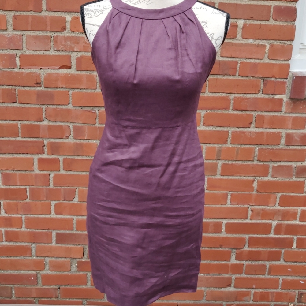 Ann Taylor Loft 0petite linen dress